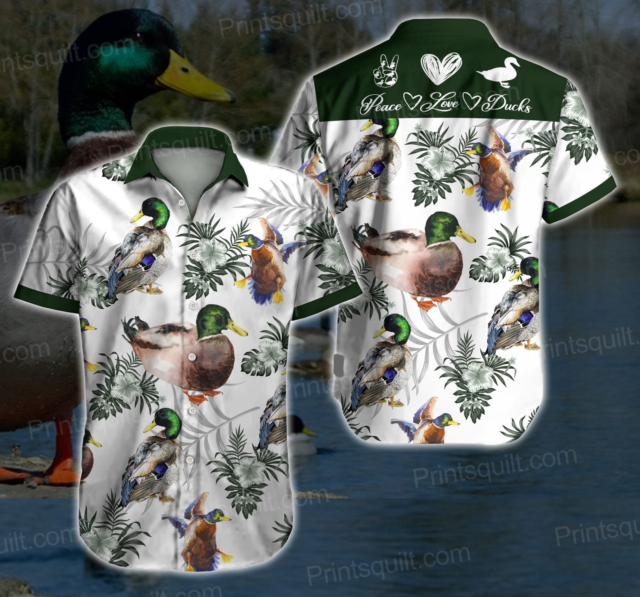 oregon duck hawaiian shirt