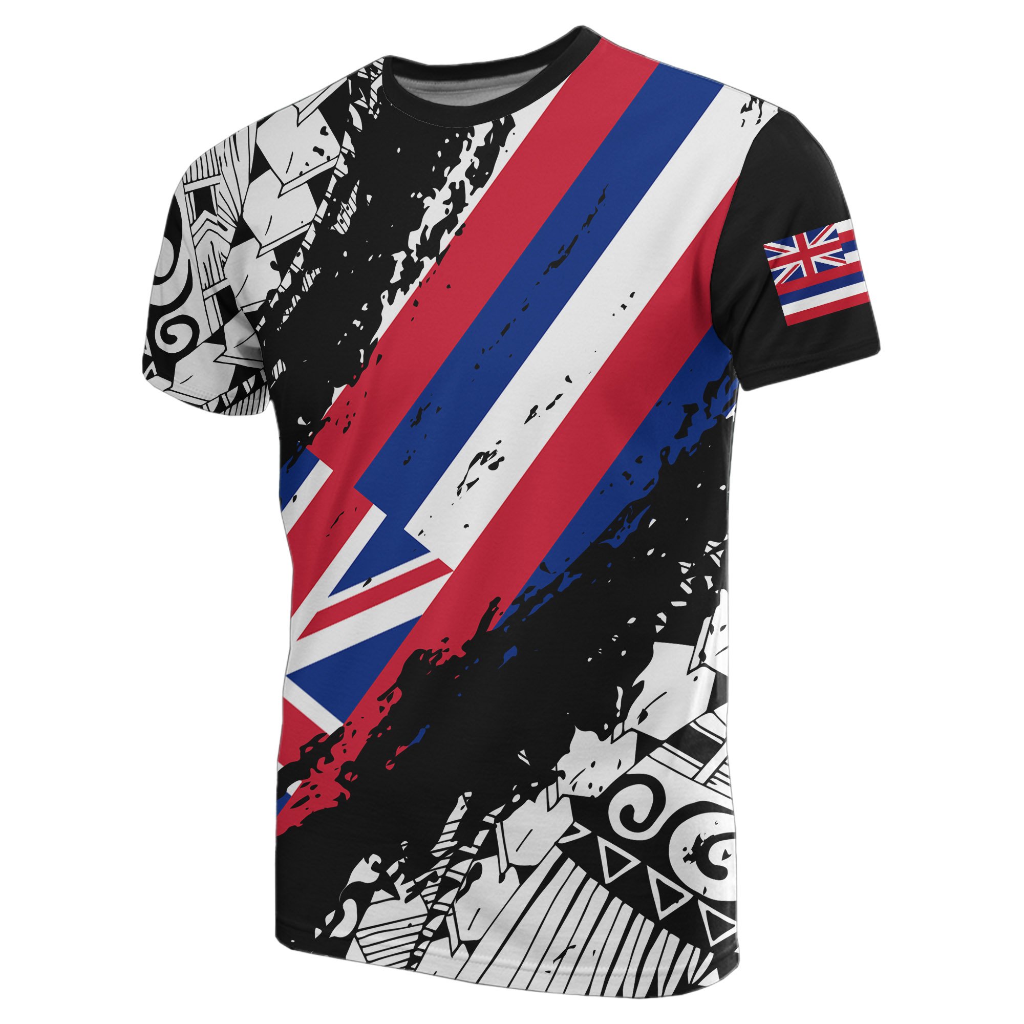 Hawaii Flag Polynesian T-shirt – Nora Style J9 – GoodTee